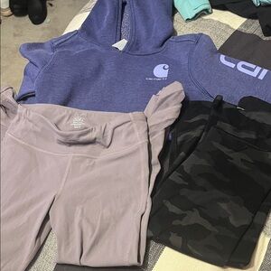 Carhartt Kids Lavender and Camouflage Leggings